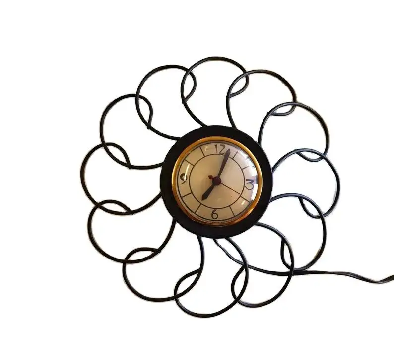 Round Shape Gold Coated Premium Quality Wall Clock Watch For Home Livingroom Office Wall Hanging Decorative Use Wall Clock