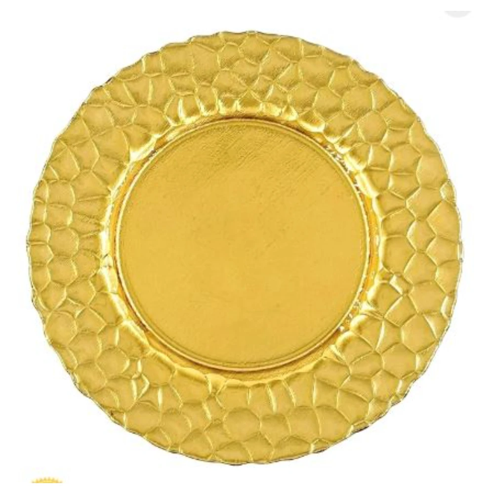 Fabulous Design Gold Charger Plate Handmade Hammered Decorative Formal Plate For Best Selling Charger Plates