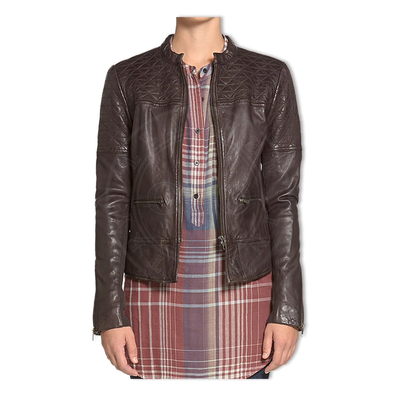 Winter Season Custom New Model Ladies Leather Jackets