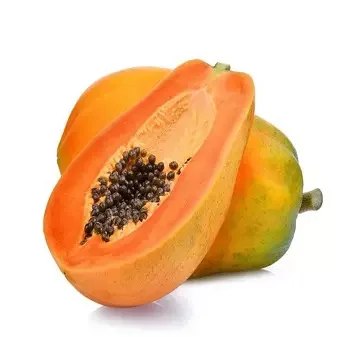 100% натуральные индонезийские высококачественные зеленые/желтые овальные желтые весенние папайи класса А, свежие фрукты 2 кг, 1-3 недели