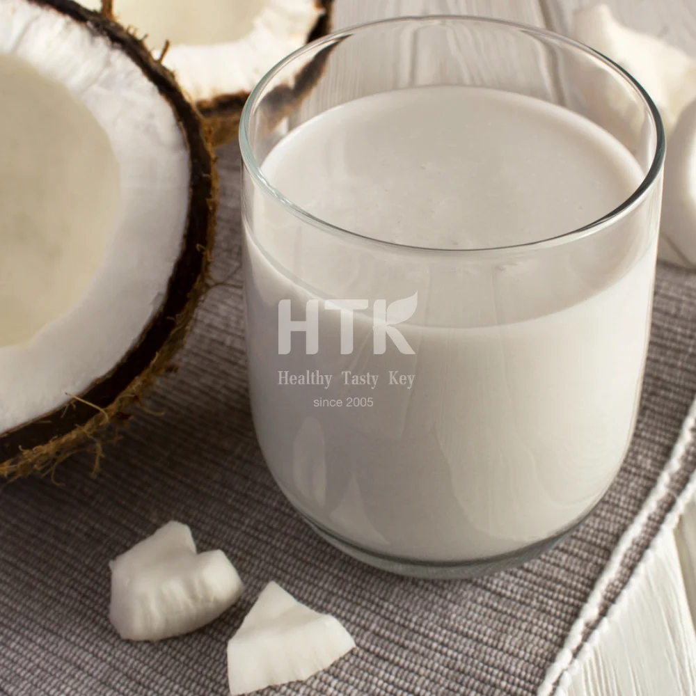FREE SAMPLE FROZEN YOUNG COCONUT MILK in canned vacuum 100% Natural White Color for Food & Beverage Topping