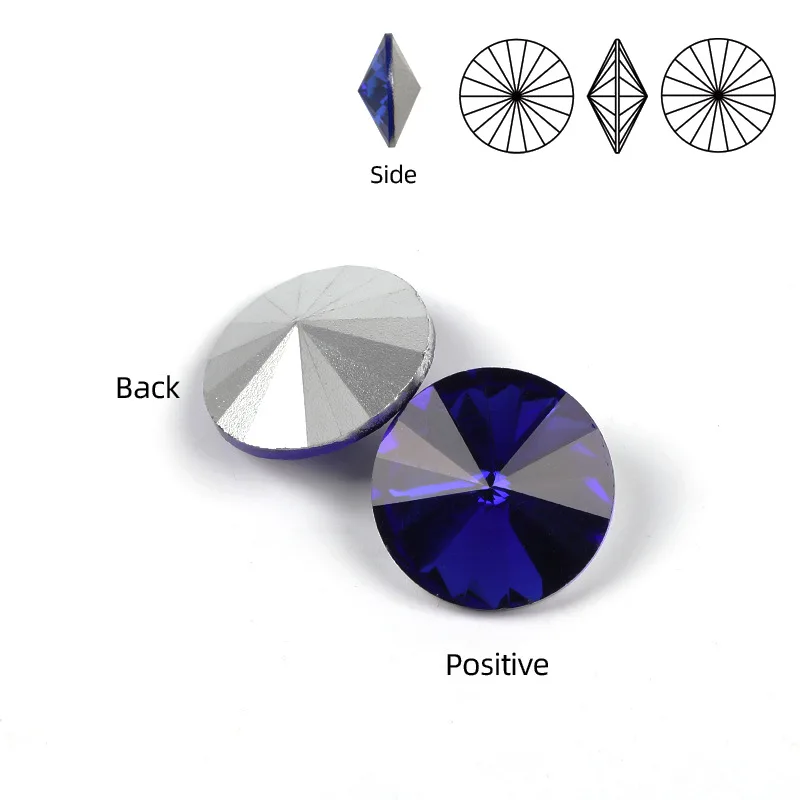 5 8 10 18mm Green AB Satellite Rhinestone Round Non Sewing Crystal Glass Stones Flatback Strass Applique For DIY Clothes Jewelry