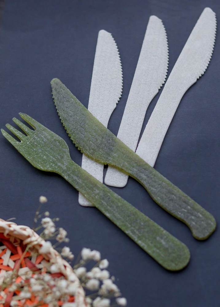 Rice Knife And Rice Fork Rice Spoon 100% Natural Eco-friendly Cutlery set Edible And Biodegradable High Quality From Vietnam