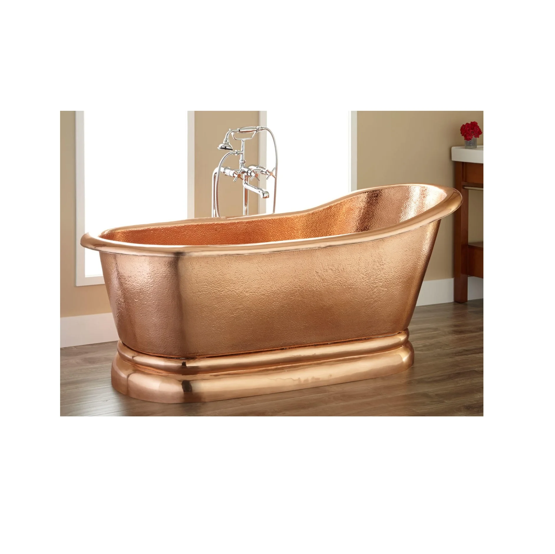 Top selling best look handmade freestanding bath tub made of copper bathtub freestanding royal bathroom wholesaler from India