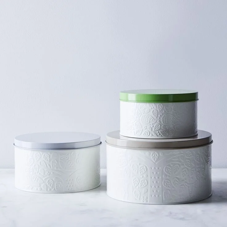 Customized Chocolate Metal Box Round Tin Cake Can Round Tin Cake Can Metal Candy Box Round Cookie Metal Tin Box Packaging