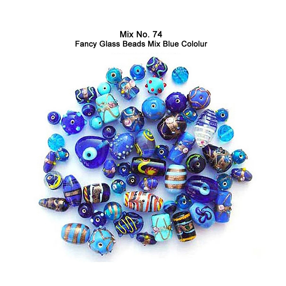 Latest Design Best Quality Fancy Glass Beads in Blue Color for Jewelry Accessory Decorative Items Making