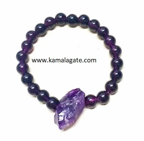 Adjustable Trendy Natural Black Tourmaline Tube Bracelet with Cotton String Fashionable Bangles & Bracelets