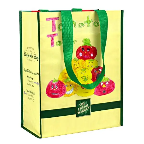 Summer Hyper Promotion Ideal Gift bags with Logo Custom Printed PP Woven Customized Style Time Western Gifts Vietnamese Origin