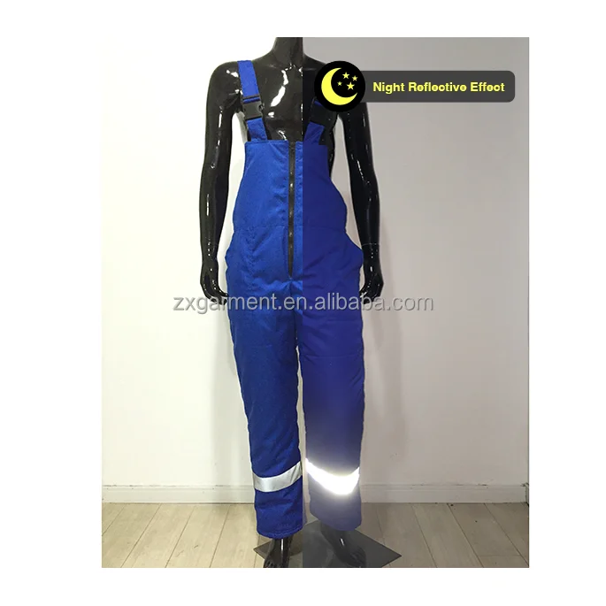 Wholesale Royal Blue Workwear Padded Overalls Insulated High-Bib Overalls