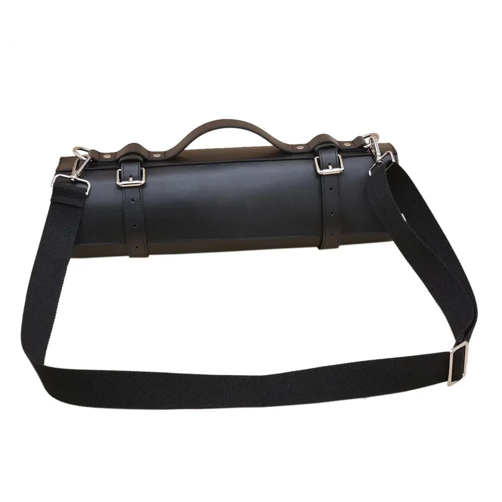 Good Quality Handmade Chef Large Knife Roll Multipurpose Professional Leather Knife Roll Knife Chef Leather Bags