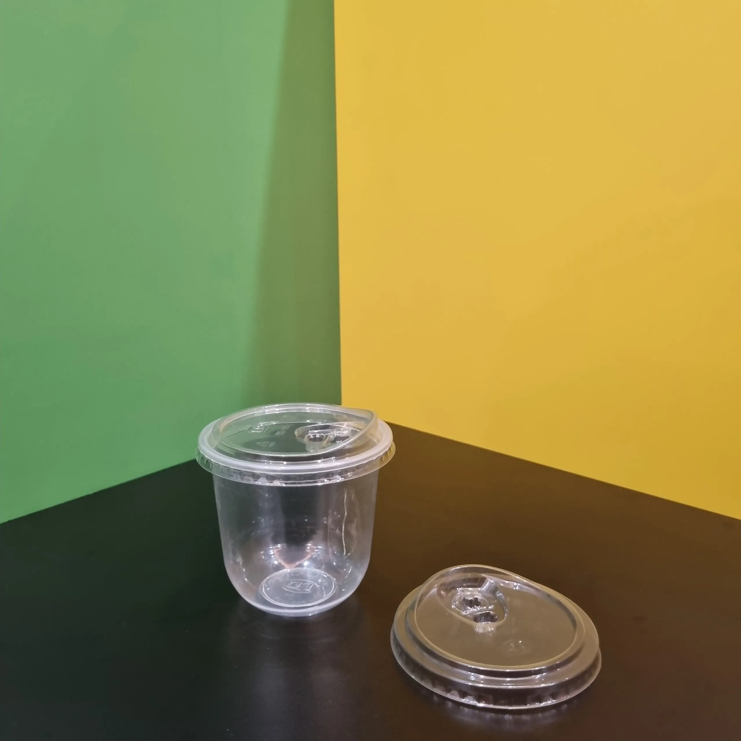 Vietnam 500ml 16oz U Shape ready to ship Disposable Transparent PP plastic cup customized manufacturer low price