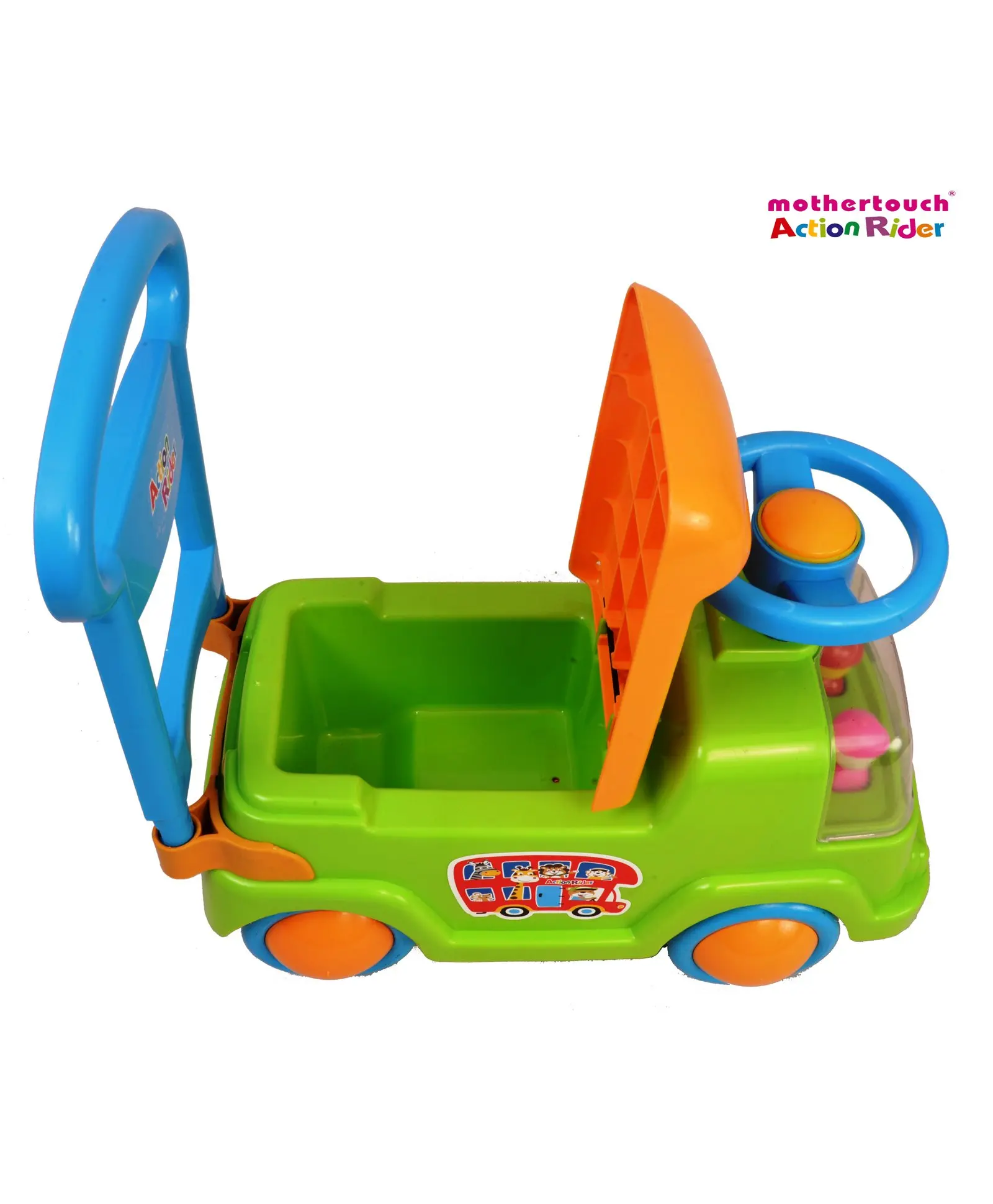 Attractive design plastic baby drive outdoor toys kids ride on truck with toys for sale
