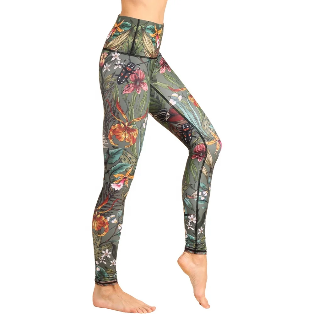 Custom Printed Women Yoga Pants High Waist Soft Leggings for Gym Fitness Girls Yoga Training Leggings