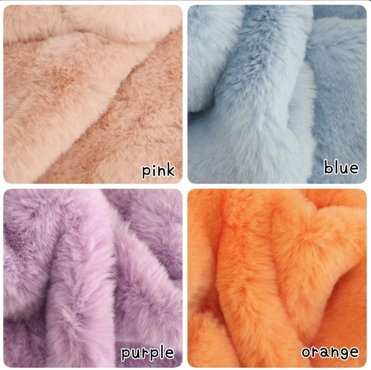 Ultra Soft 20mm Long Pile Rabbit Fur Minky Fur Faux Fur for Cosplay Wear