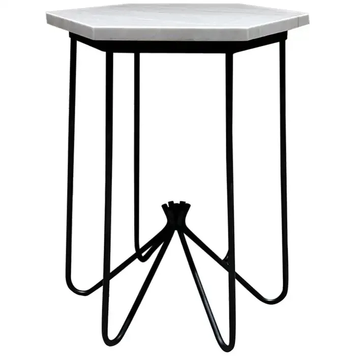 Marble Top Premium Design Metal Base Center Table Superfine Quality Round Shape Coffee Table With Heavy Base