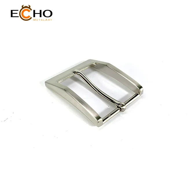 Classical 35mm pin buckle with nickel finish for office