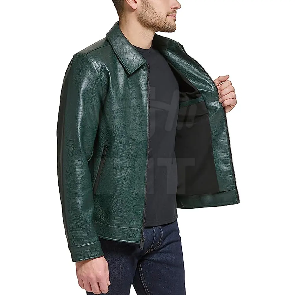 3: Wholesale Fashion Men Leather Jacket Fashion Men PU Leather Jacket High Quality Leather Jacket
