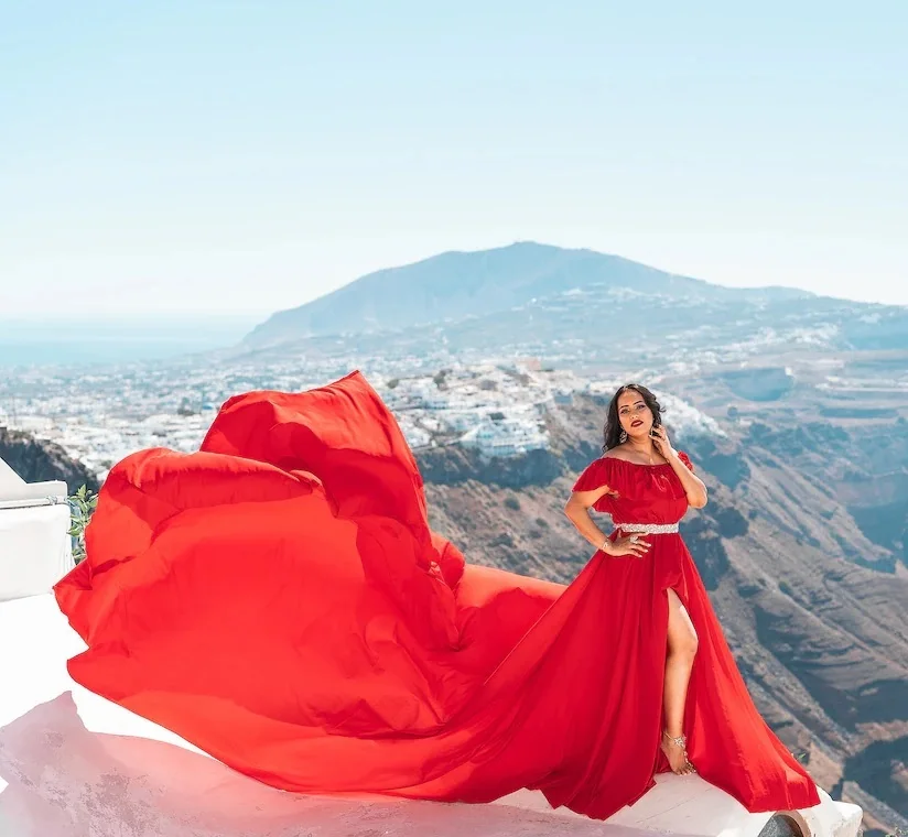 Dress to Dream Flying Dress with Whimsical Wing Details Aerial Allure Handcrafted Dress with Stunning Flying Feature