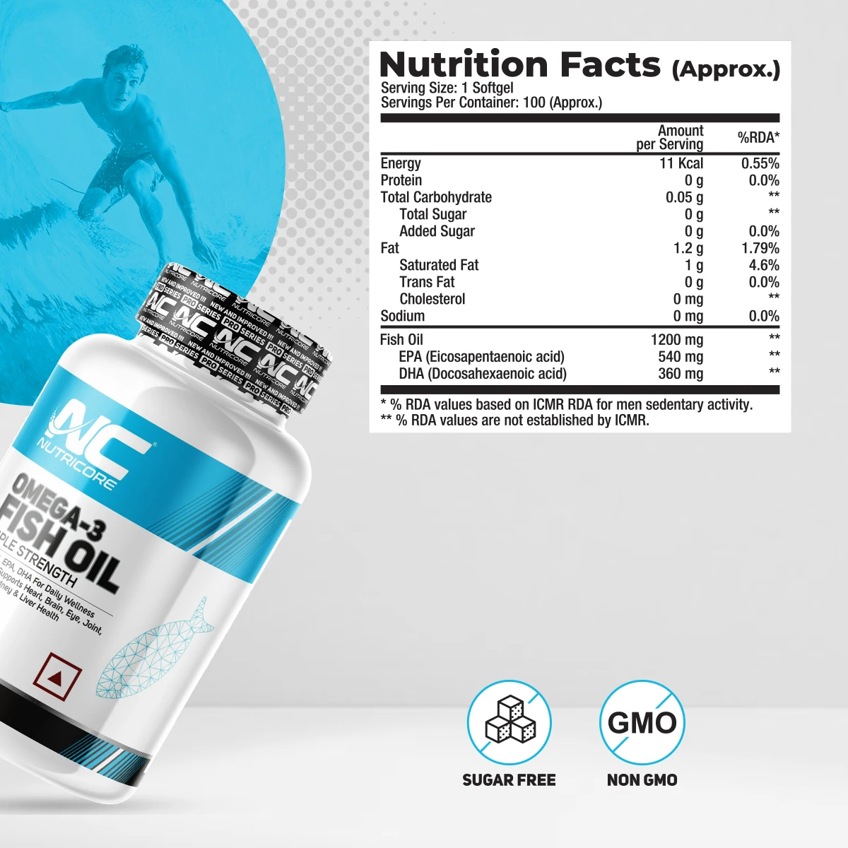 Hot Selling Best Quality Fish Oil Omega 3 Triple Strength EPA DHA Health Supplement Softgel Manufacturer