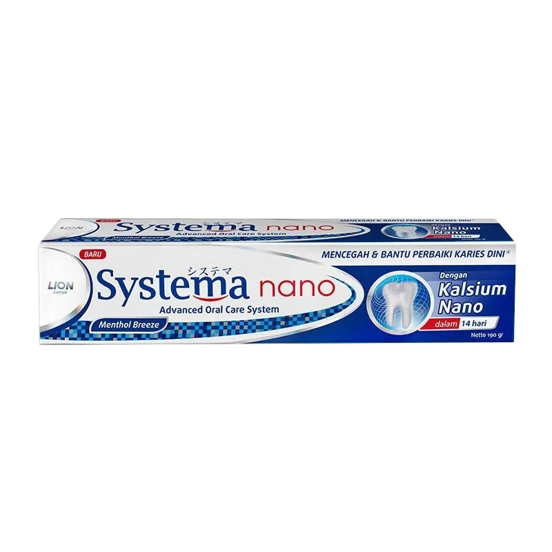 Systema Nano Toothpaste 120gr Menthol Breeze Calcium Nano Oral Care Cool and Fresh Sensation for Adult Toothpaste
