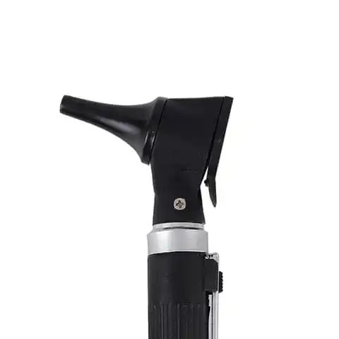 Certified Fiber Optic Otoscope Set Elegant Medical Diagnostic Device Ear Wax Examination Physicians Manual Plastic Metal