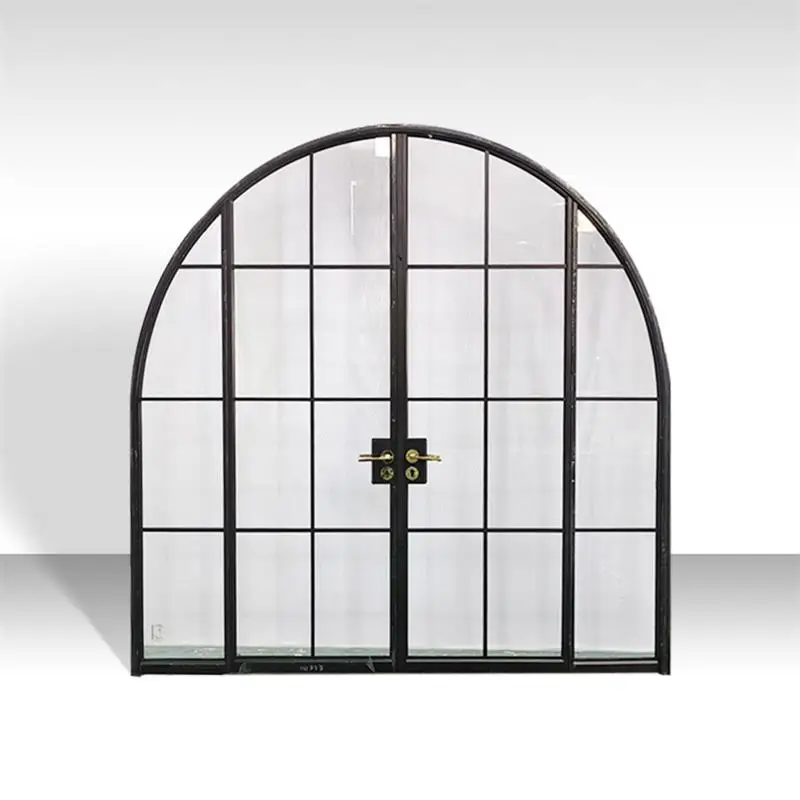 Latest Modern Design French arched doors arch glass door