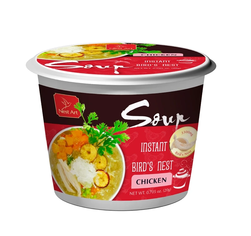 Суп для птичьего гнезда со вкусом курицы, 19 - 24 г/чашка, вкусный, подходит для разных возрастов из Вьетнама