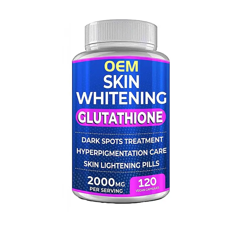 Private Label Vegan 10000Mg Vitamin C Collagen Skin Whitening L Glutathione Glutathione Capsule Pills