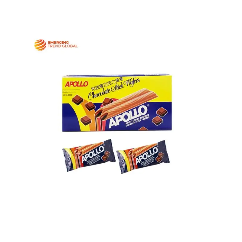 Good Seller Cheapest Price Stick Shape Crispy Wafer With Sweet Chocolate Cream Filling 12 Months Shelf Life Box Packing 0.018kg