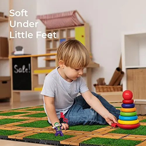 FG-VCG-AA Anti-Slip Indoor/Outdoor Decor Floor Tile Polished Acacia Wood Blend Grass Tile for Balcony Room Natural Heat Decor