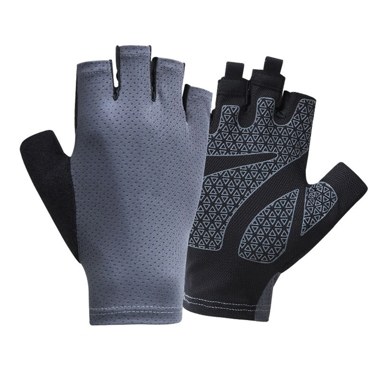 Hot Selling Half Finger Gloves Sunscreen Mesh Silicone Non Slip Quick Drying for Men and Women Outdoor Cycling gloves