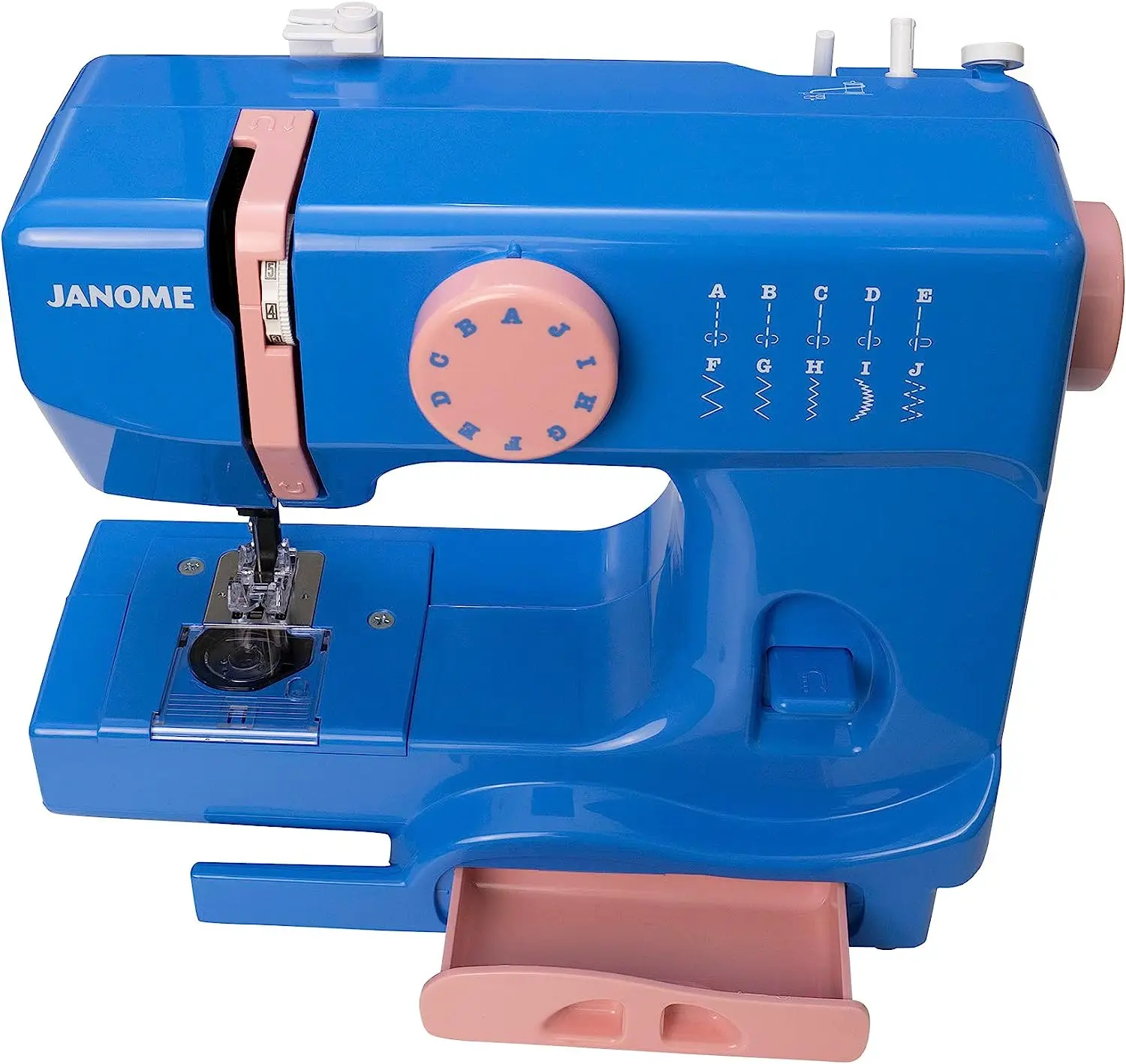 Janome 001 пузырь швейная машина синий и розовый