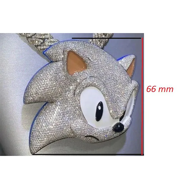 Factory Custom Hip Hop Photo Pendant Moissanite Baguette Cut Lab Diamonds Iced Out Pendant As a Gift For Men