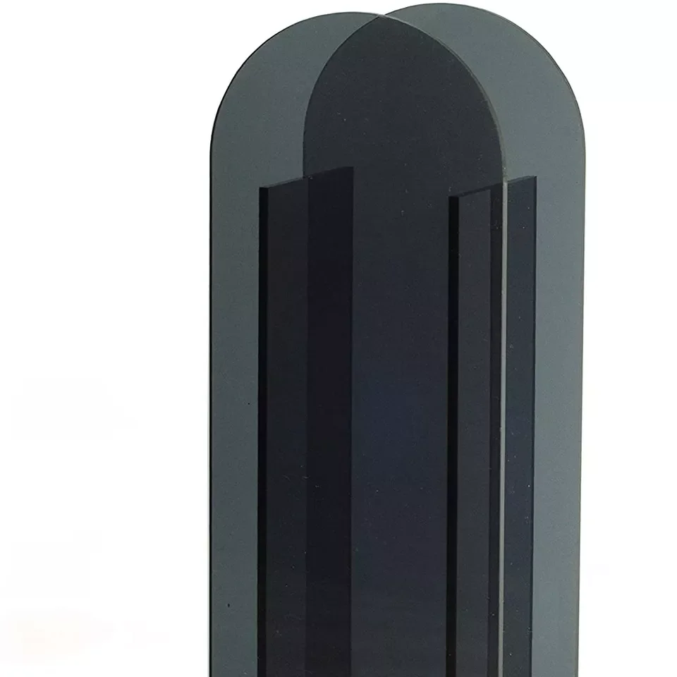 Acrylic Vase Wedding Centerpieces Home Decoration Arch Shape Vase Modern Design Artwork Support Decorative Flower Vase 20 Pieces