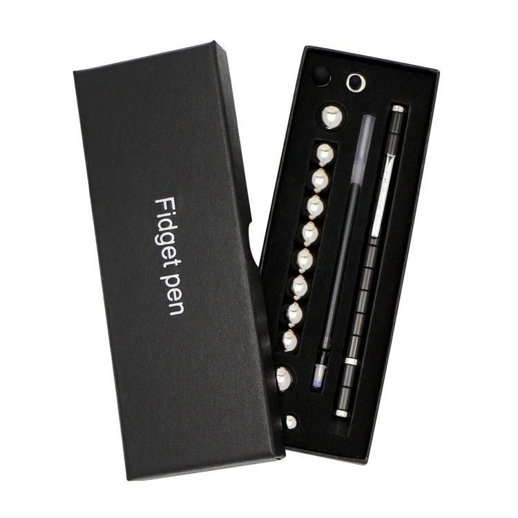 Лидер продаж на amazon, забавный стилус для снятия напряжения, шариковые чернила, полярная Магнитная игрушка, Металлическая магнитная ручка