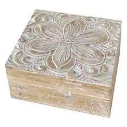 Hot Selling Antique Indian carved wooden boxes Storage Box for men and women thing latest and unique style product