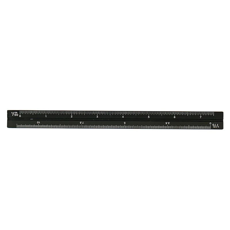 Custom Durable 15cm Aluminum Triangular Architect Scale Ruler