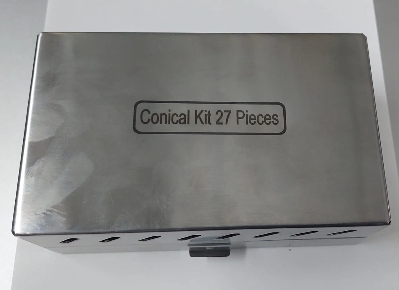 Высококачественные универсальные конические дрели Комплект зубных имплантатов с пробкой и штифтами 27 шт. стоматологические инструменты одобренные CE