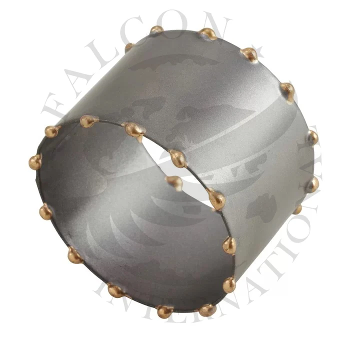 Amazon Best Seller Vintage Rustic Metal Napkin Ring Holder Personal Dinner Plate Cloth Napkin Ring Tissue Paper Wedding Party