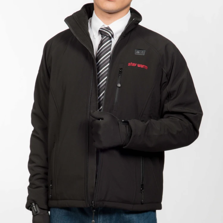 Custom 100% Carbon Fiber Heating Elements 7.4V 12V Battery Dual Control Heated Jacket With Heated Gloves