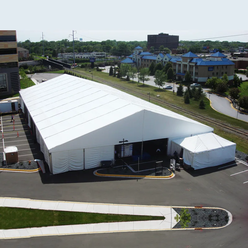 Factory Custom Size Large Temporary Storage Tent Trade Show Aluminum Tent Stadium Restaurant Wedding Marquee Tent