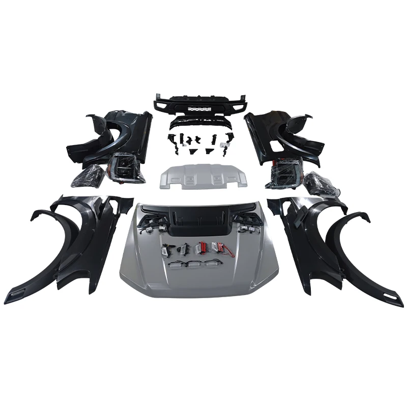 Pick Up Truck 4X4 accessories Front Bumper Body Kits For Ford Ranger T6 T7 T8 2013-2019 Upgrade To F150 Raptor 2021