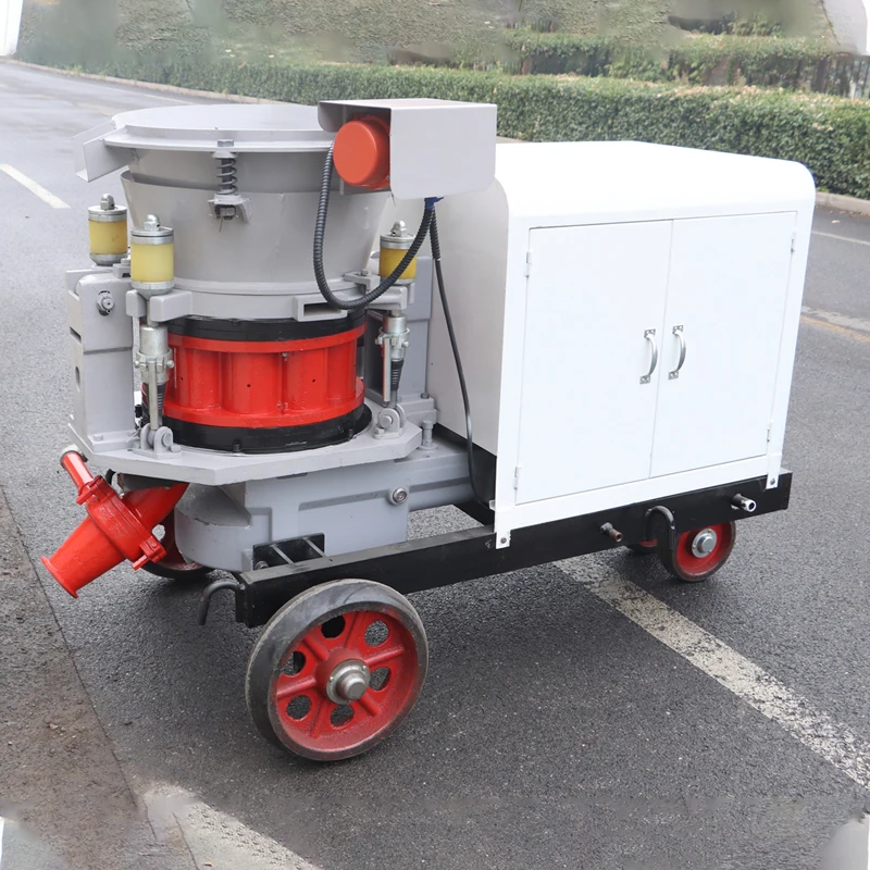 Refractory and concrete shotcrete gunite machine with clean dust gun shotcrete machine manufacturers in india