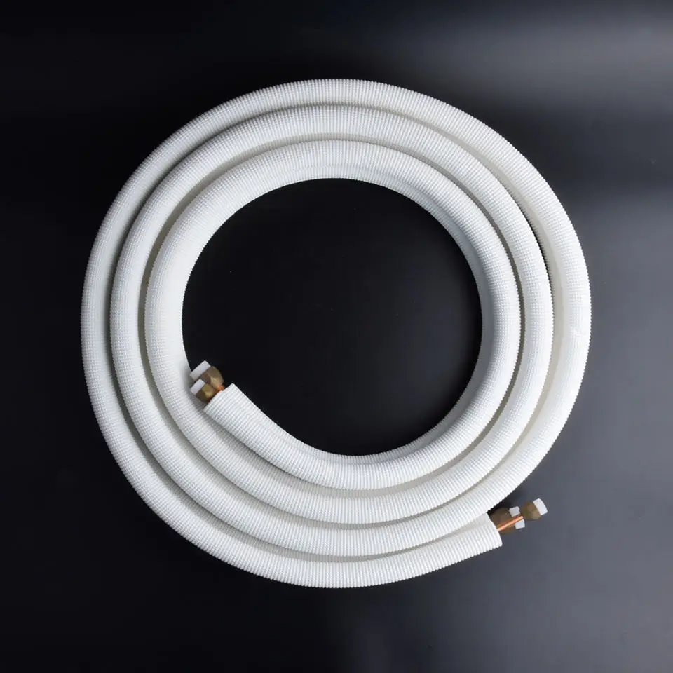 Copper Coil Tube Air Condition Or Refrigerator Tube 1/4+3/8 Insulated Copper Straight And Coil,Plastic Coated Copper