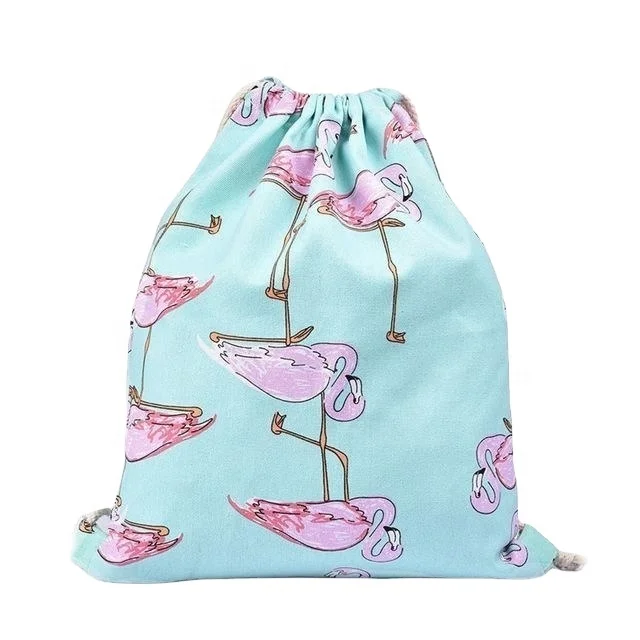 Custom Logo Printing Luxury Cotton Drawstring Pouch Bag For Coffee Bean Packaging Gift Bags