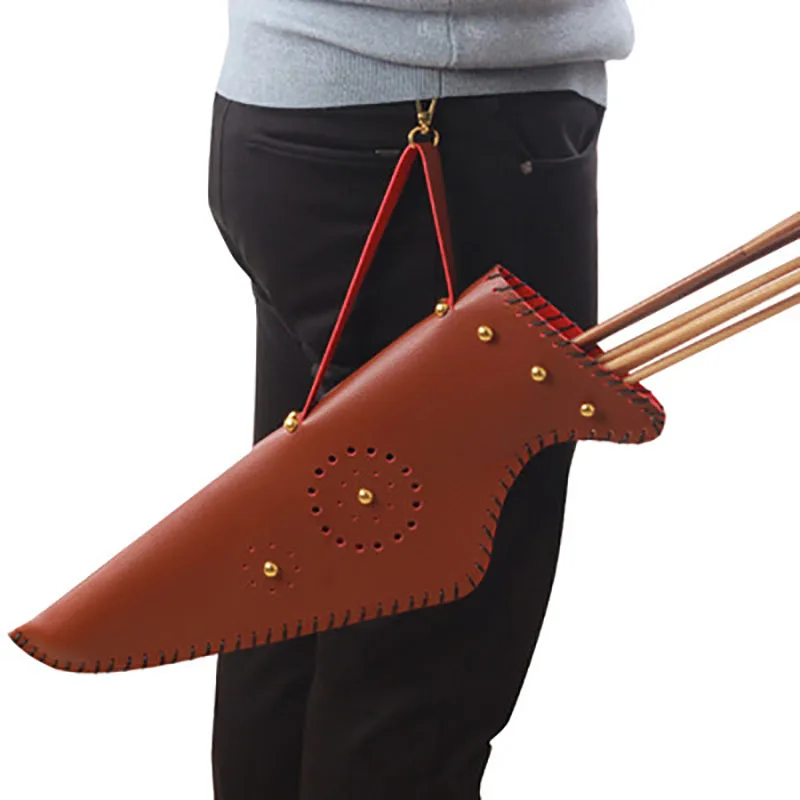 Pocket Quivers- Genuine Leather Archery Hip Side Tube Quivers In Wholesale price Custom Design