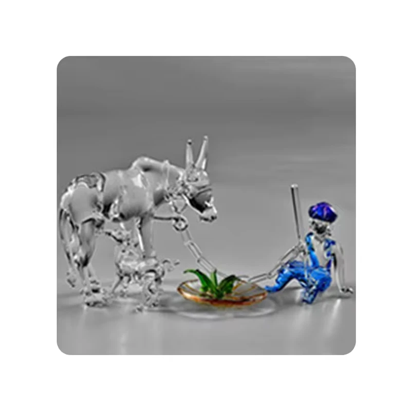 New Design Multi Color Parrot Glass Art and Figurines At Wholesale Price