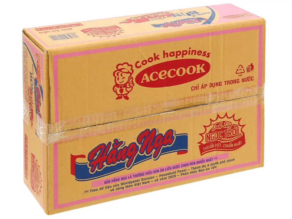 Hang Nga Shrimp Sour & Chili Vermicelli Bag 73g x 30 wholesale exporter