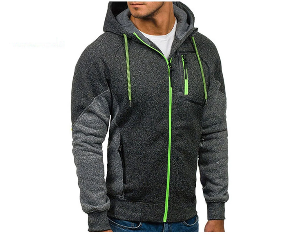 Best Style Zip Up Hoodies Wholesale Custom Plus Size Total Zip Hoodie Oversized Solid Color Men Blank Full Zip Hoodie