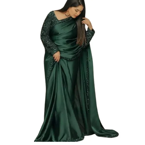 Hot Selling Product Indian Saree Silk Cloth Wedding & Party Wear Indian & Pakistani Clothing Womens Dresses Ready to Wear Sari
